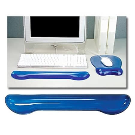 Aidata USA CGL006B Crystal Gel Keyboard Wrist Rest - Blue